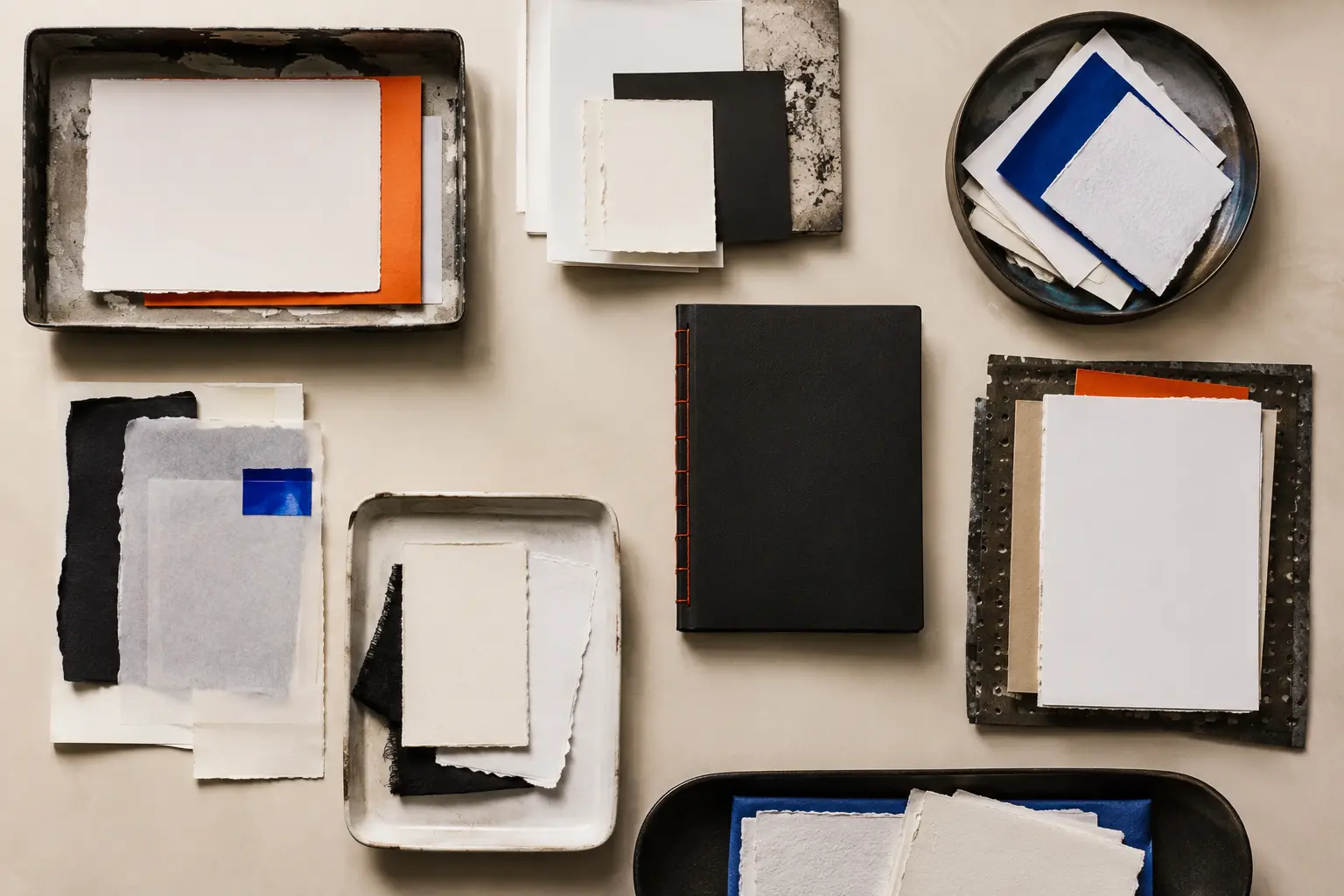 Seven groups of blank paper evidence converging around one bound digest